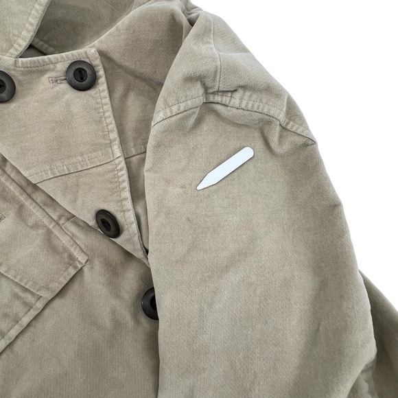 Talbots Tan Double Breasted Stretch Pea Coat Size 16 Women's - Picture 9 of 9